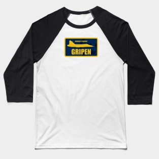 JAS 39 Gripen Patch Baseball T-Shirt